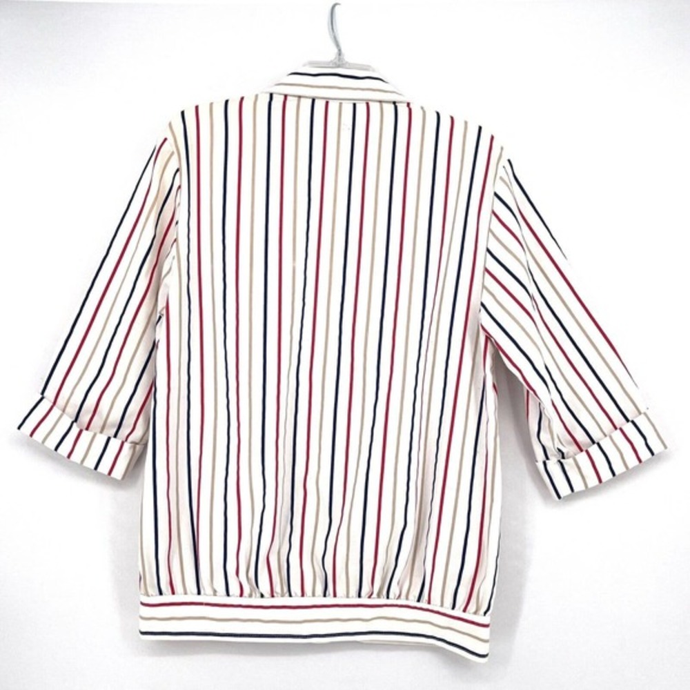 Charocci of California 80's Blazer Jacket Women's Large Striped Vintage - Picture 2 of 5